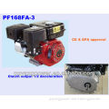 Single phase gasoline motor with reducer and clutch